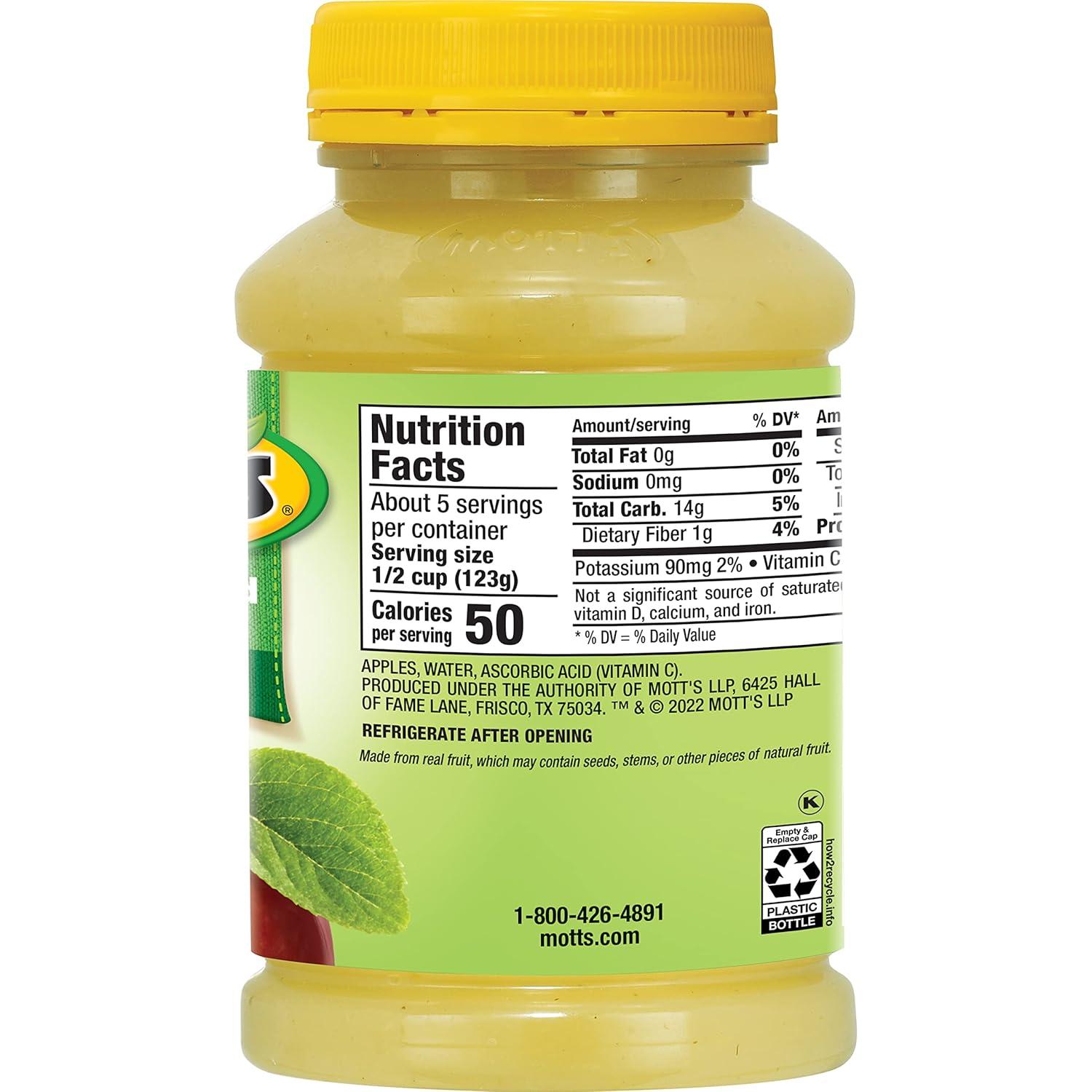 image:imageMotts No Sugar Added Applesauce 23 Oz Jar Pack Of 12 Good Source Of Vitamin C No Artificial FlavorsApple