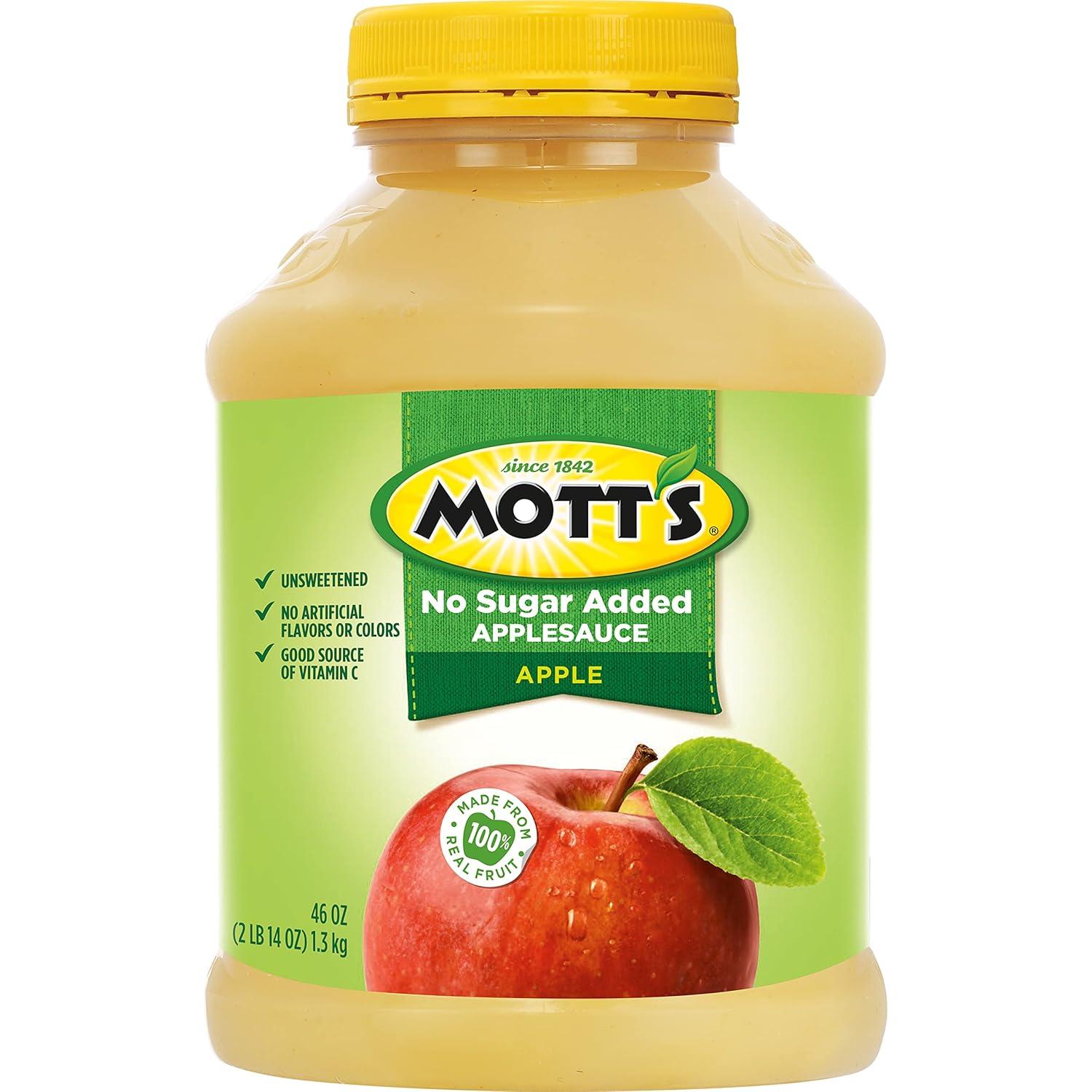 image:imageMotts No Sugar Added Applesauce 23 Oz Jar Pack Of 12 Good Source Of Vitamin C No Artificial FlavorsUnsweetened Apple