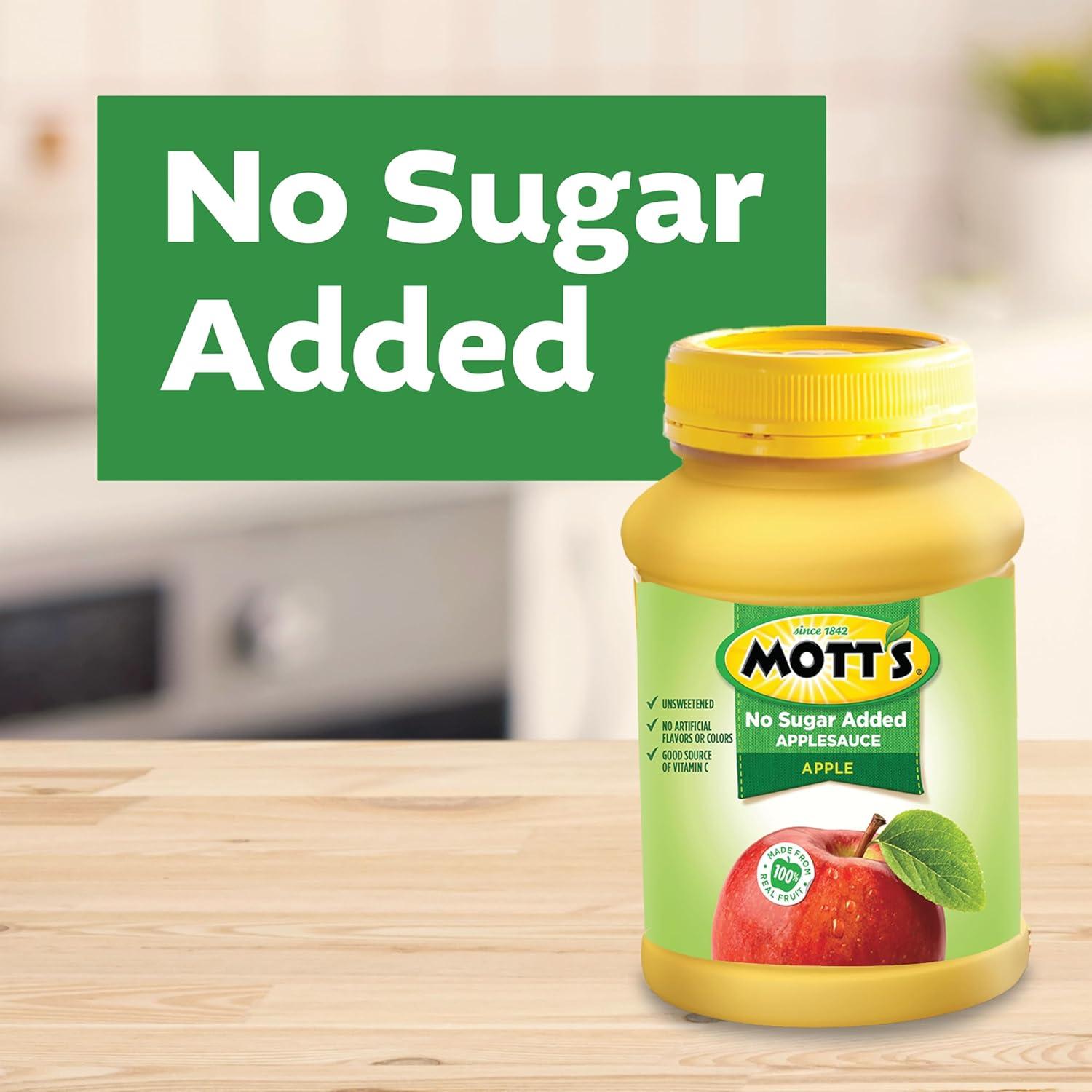 image:imageMotts No Sugar Added Applesauce 23 Oz Jar Pack Of 12 Good Source Of Vitamin C No Artificial FlavorsUnsweetened Apple