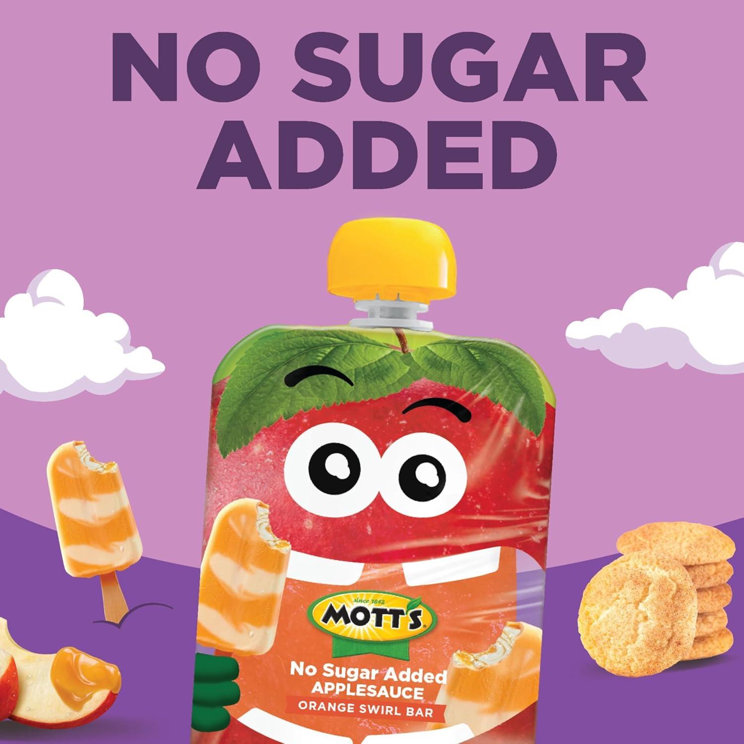 image:imageMotts No Sugar Added Applesauce 32 Oz Clear Pouches 48 Count 4 Packs Of 12 Good Source Of Vitamin C No Artificial FlavorsDessert Dreamland Variety
