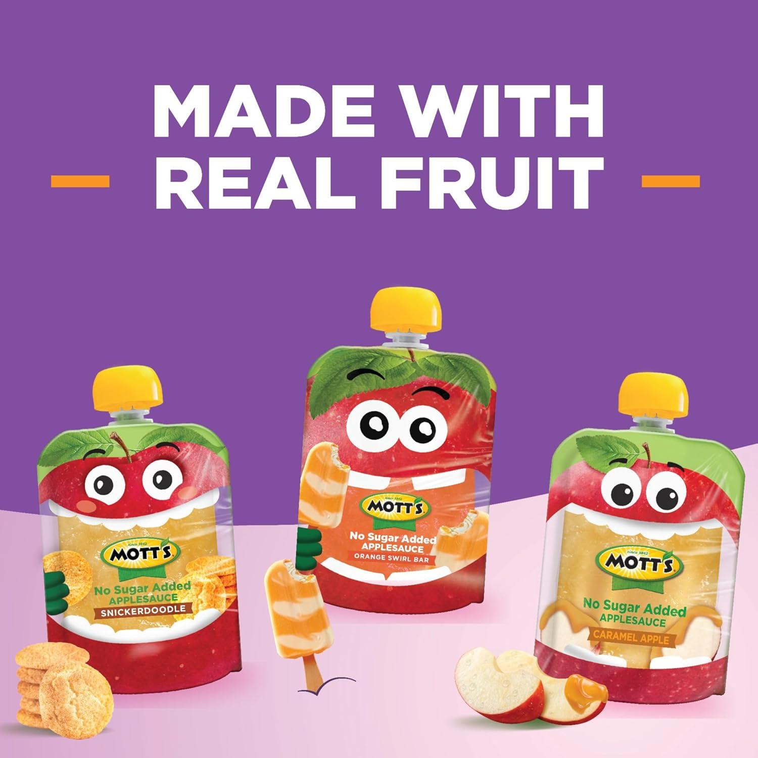 image:imageMotts No Sugar Added Applesauce 32 Oz Clear Pouches 48 Count 4 Packs Of 12 Good Source Of Vitamin C No Artificial FlavorsDessert Dreamland Variety