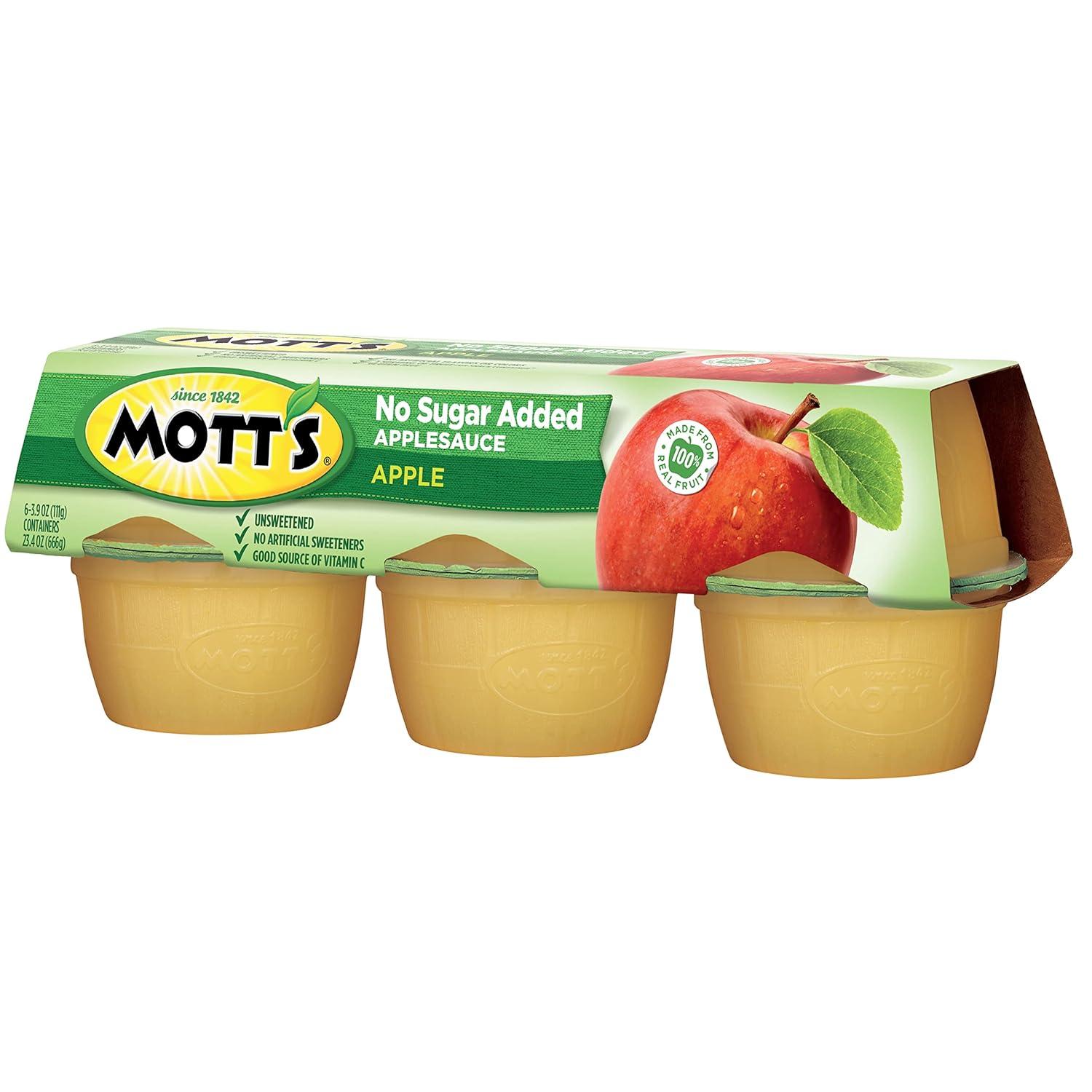 image:imageMotts No Sugar Added Cherry Applesauce 39 Ounce Cup 6 Count Pack of 12Apple