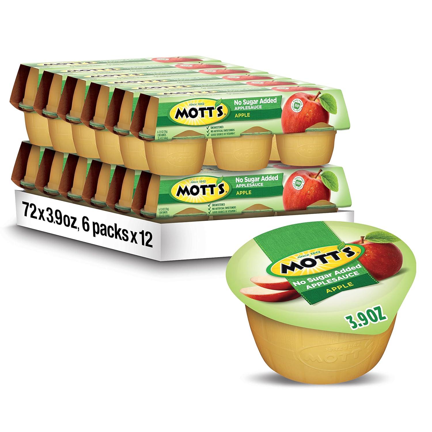 image:imageMotts No Sugar Added Cherry Applesauce 39 Ounce Cup 6 Count Pack of 12Apple