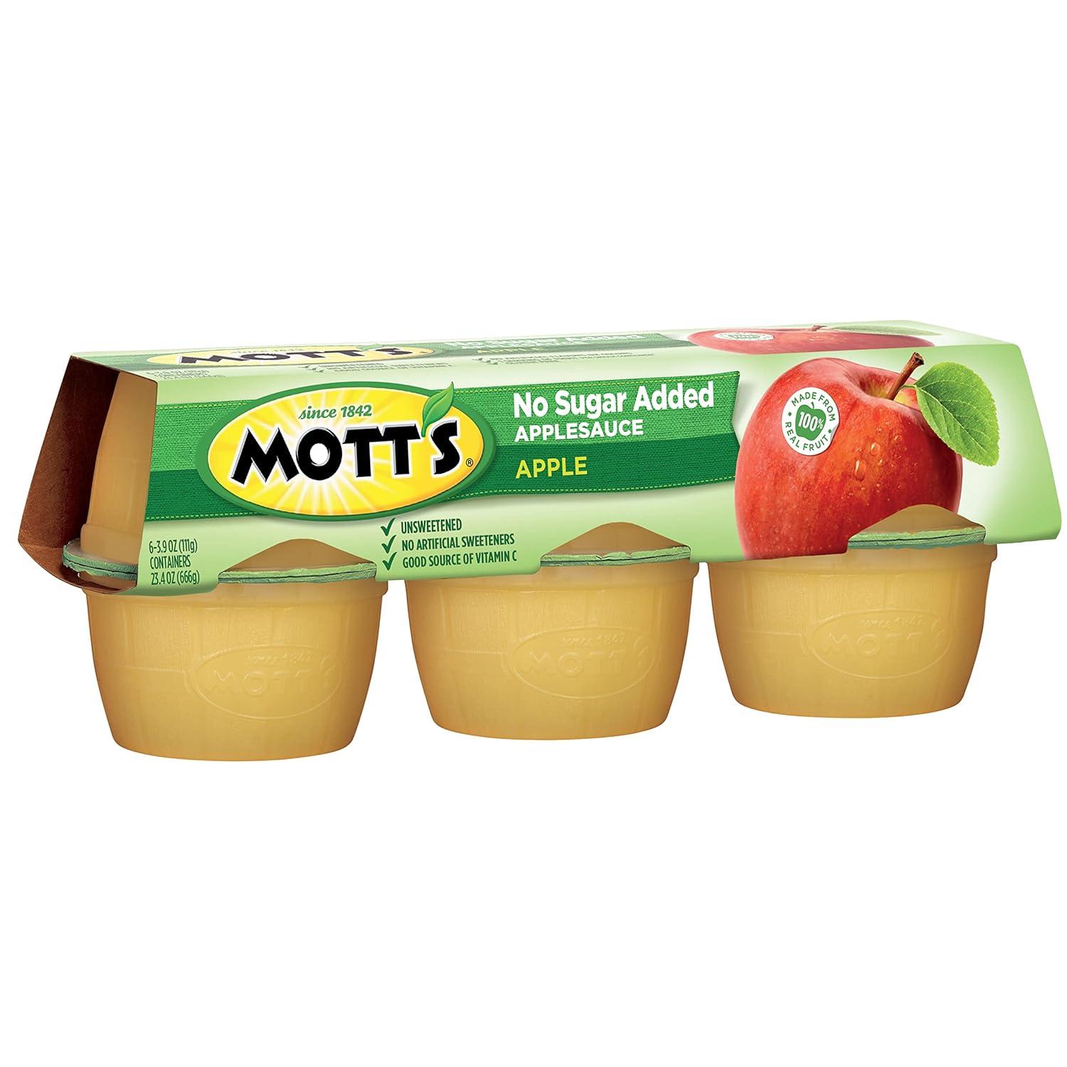 image:imageMotts No Sugar Added Cherry Applesauce 39 Ounce Cup 6 Count Pack of 12Apple