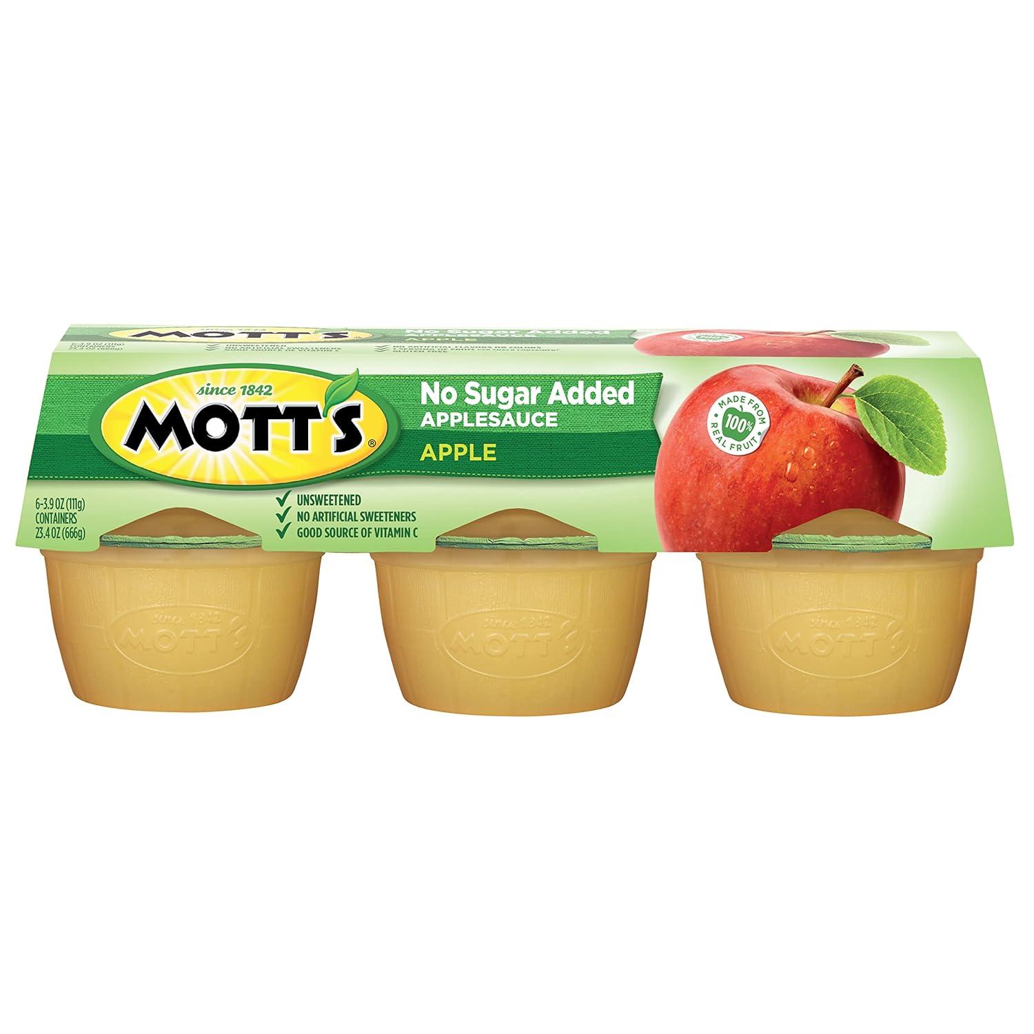 image:imageMotts No Sugar Added Cherry Applesauce 39 Ounce Cup 6 Count Pack of 12Apple