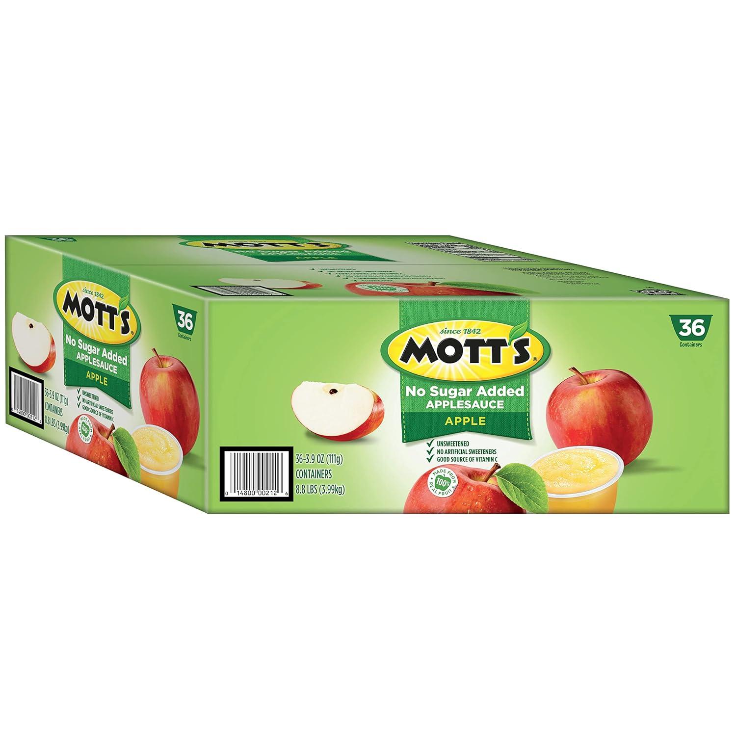 image:imageMotts No Sugar Added Cherry Applesauce 39 Ounce Cup 6 Count Pack of 12Apple