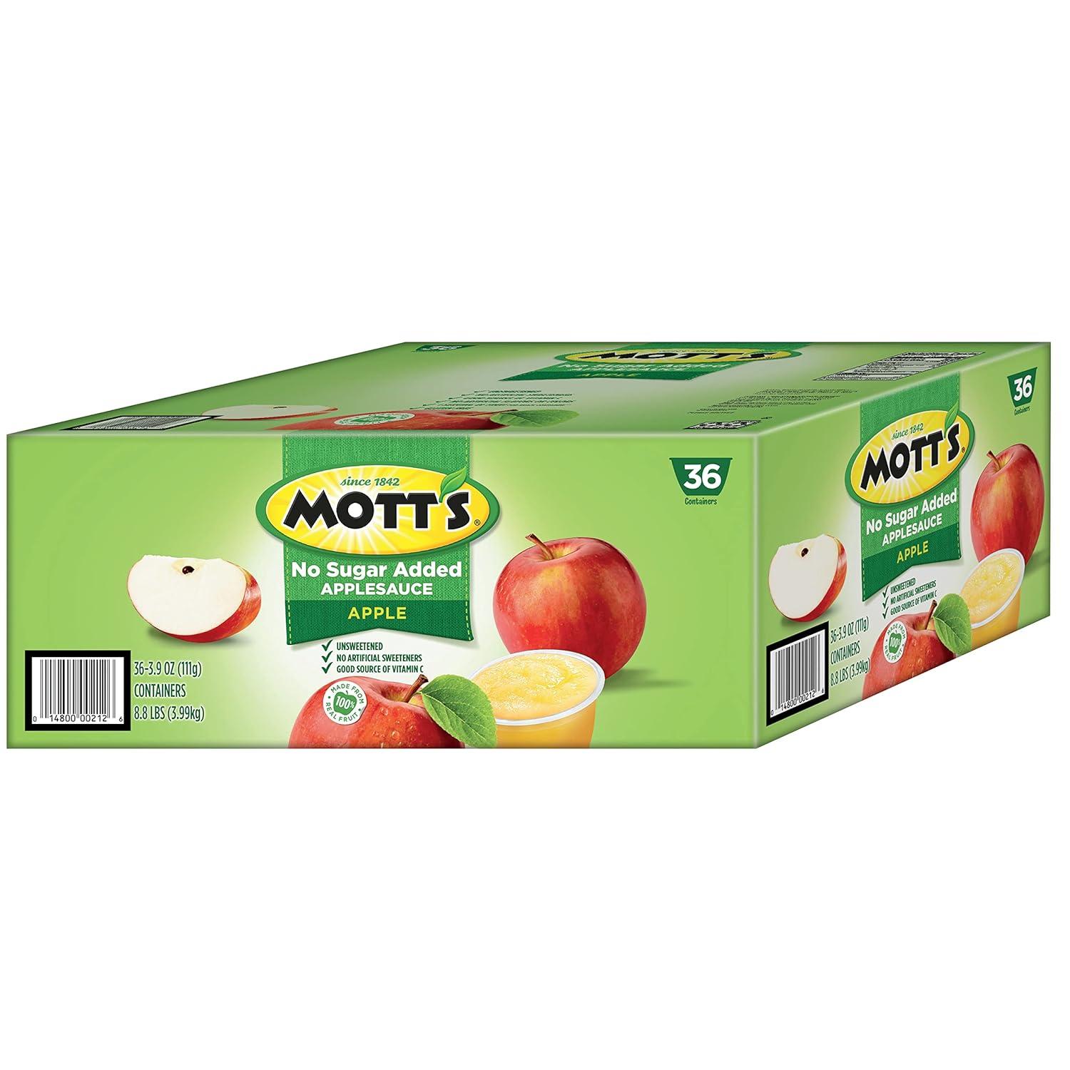 image:imageMotts No Sugar Added Cherry Applesauce 39 Ounce Cup 6 Count Pack of 12Apple