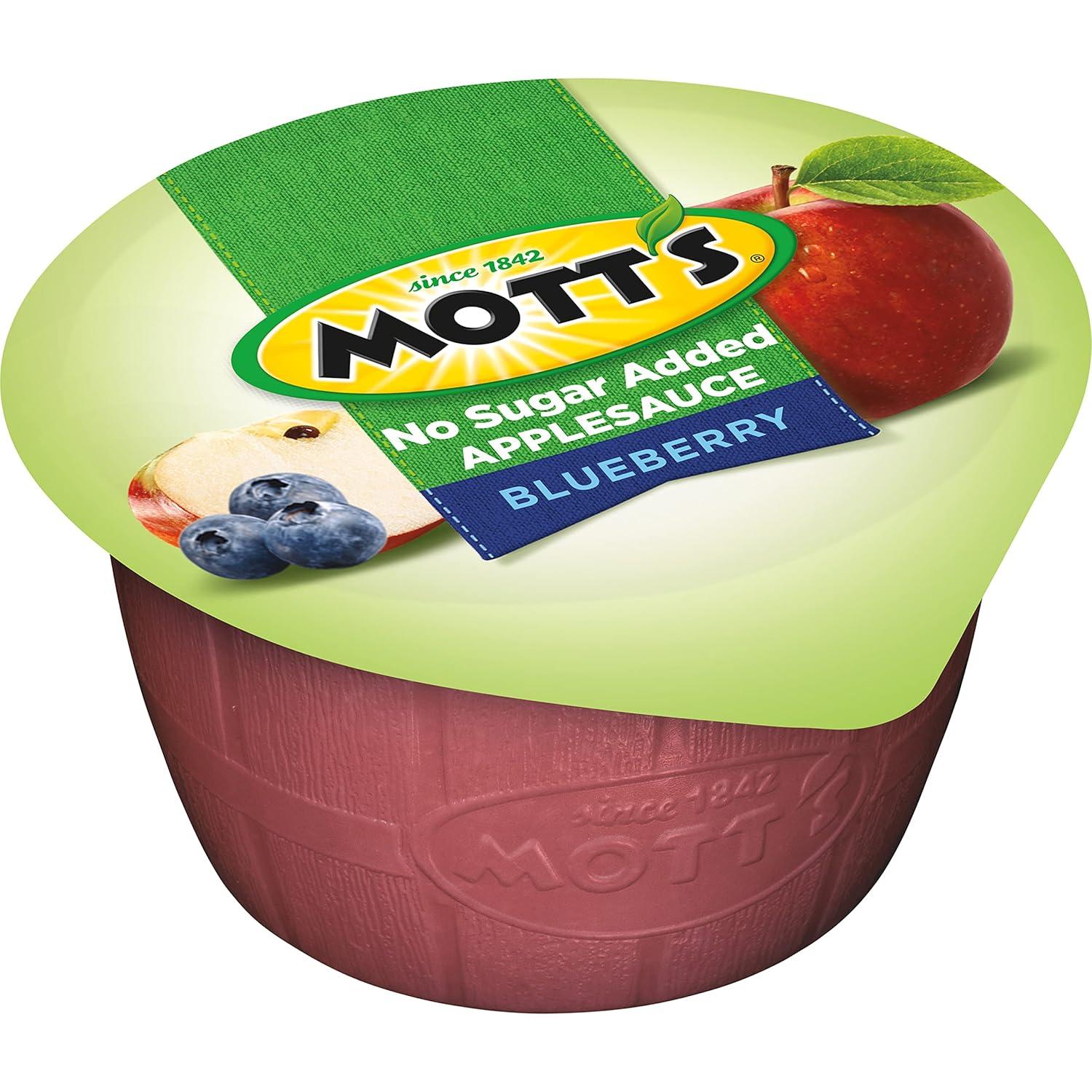 image:imageMotts No Sugar Added Cherry Applesauce 39 Ounce Cup 6 Count Pack of 12Blueberry