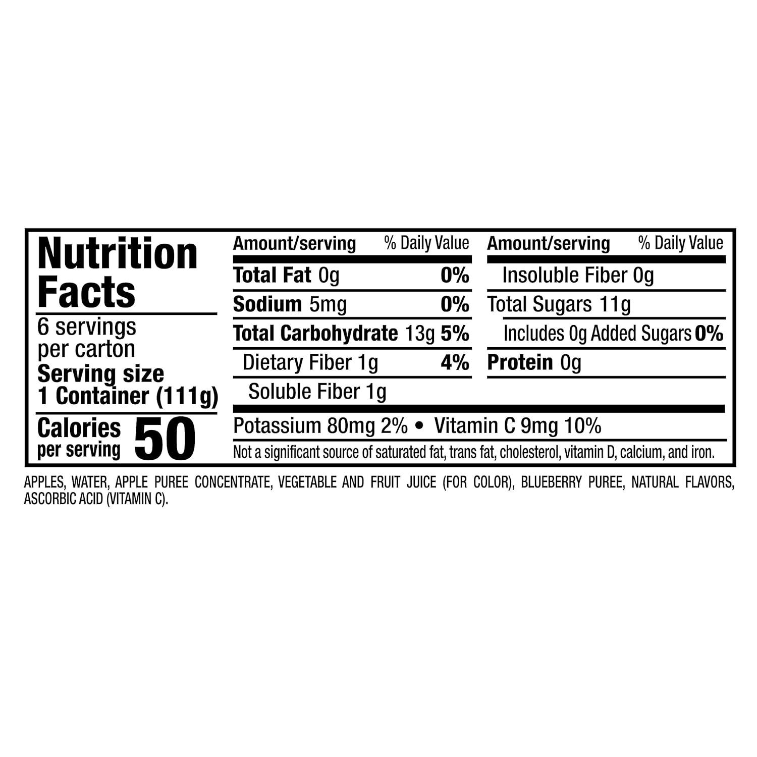 image:imageMotts No Sugar Added Cherry Applesauce 39 Ounce Cup 6 Count Pack of 12Blueberry
