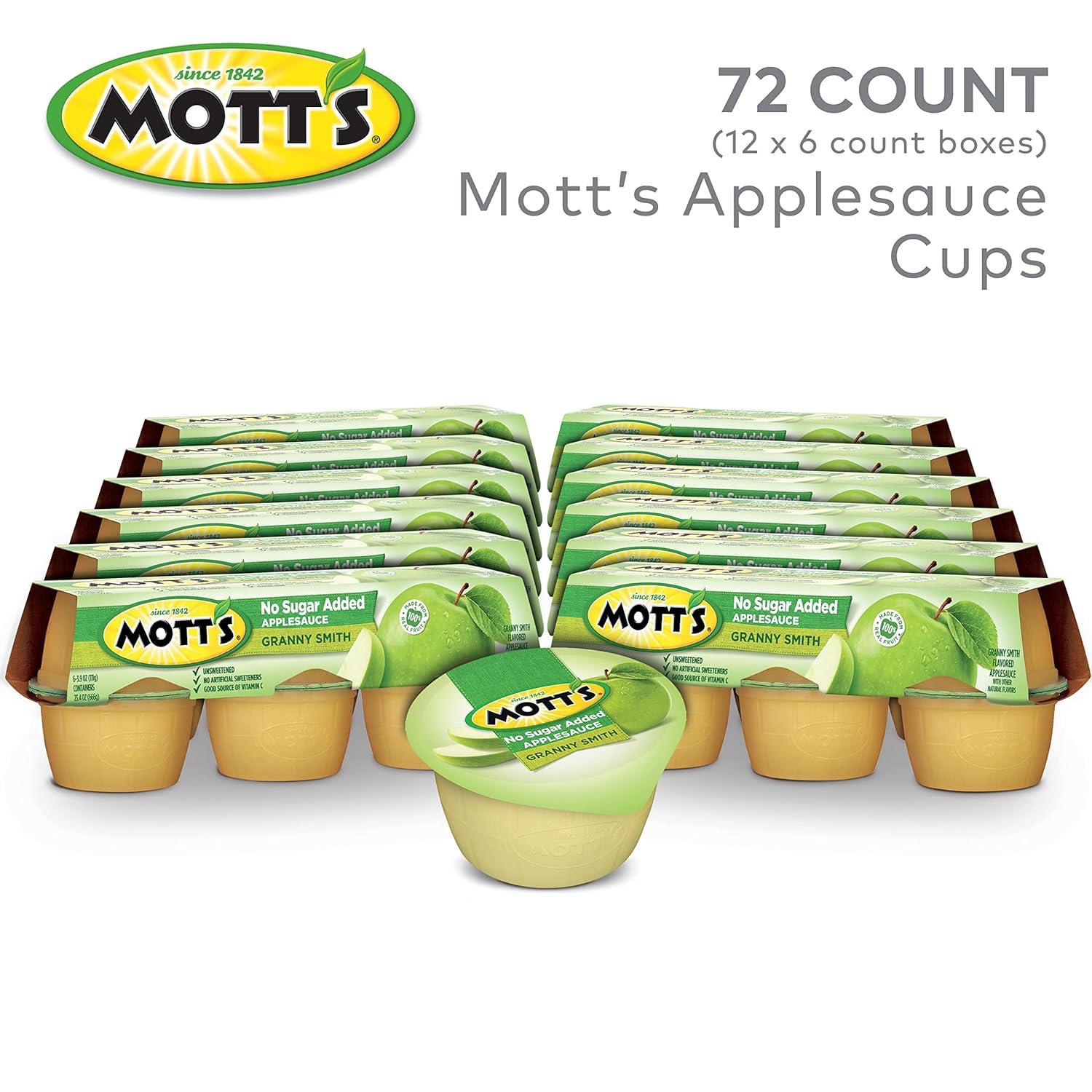 image:imageMotts No Sugar Added Cherry Applesauce 39 Ounce Cup 6 Count Pack of 12Granny Smith