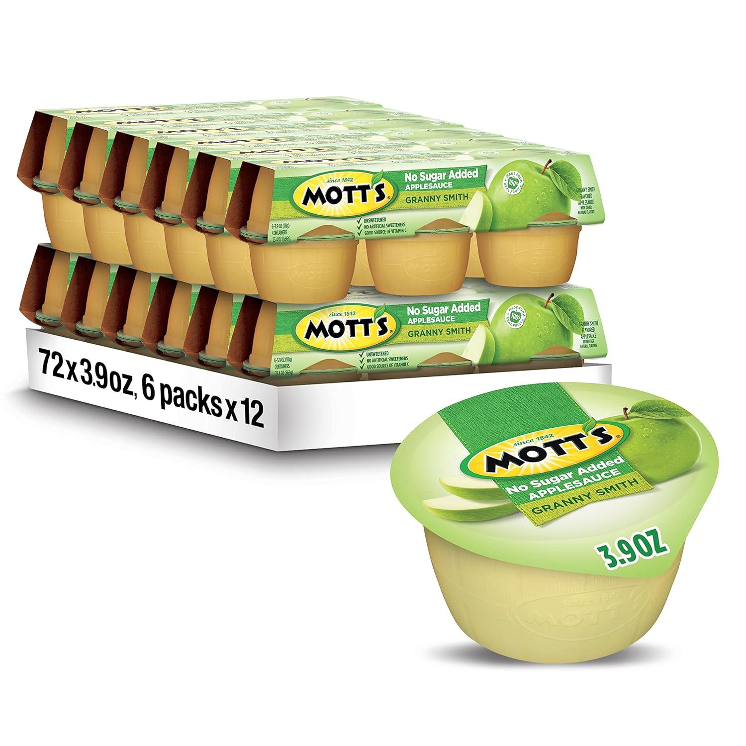 image:imageMotts No Sugar Added Cherry Applesauce 39 Ounce Cup 6 Count Pack of 12Granny Smith