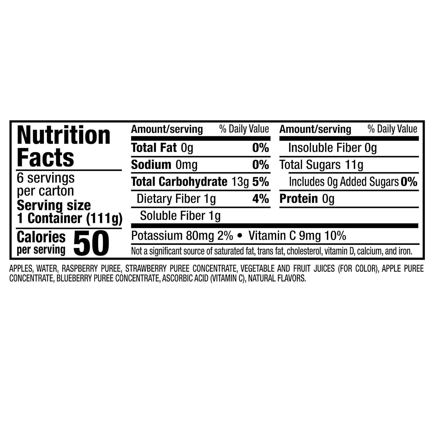 image:imageMotts No Sugar Added Cherry Applesauce 39 Ounce Cup 6 Count Pack of 12Mixed Berry