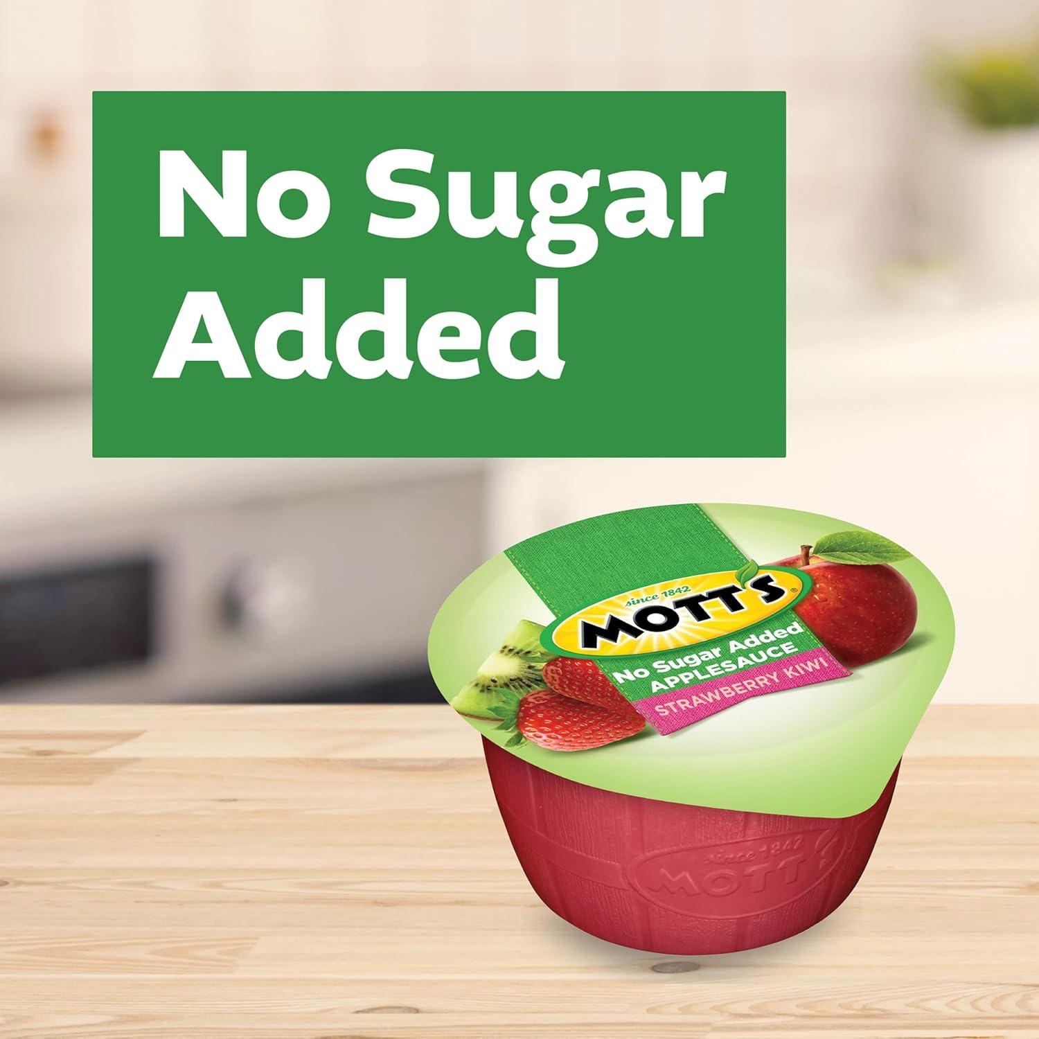 image:imageMotts No Sugar Added Cherry Applesauce 39 Ounce Cup 6 Count Pack of 12Strawberry Kiwi