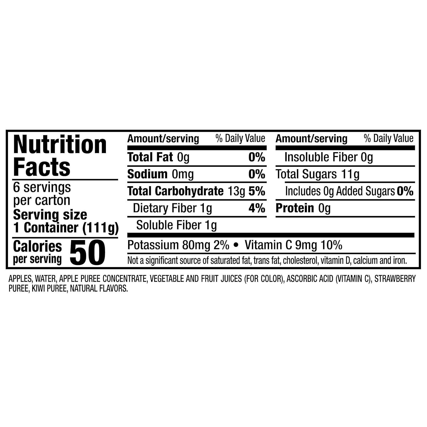 image:imageMotts No Sugar Added Cherry Applesauce 39 Ounce Cup 6 Count Pack of 12Strawberry Kiwi
