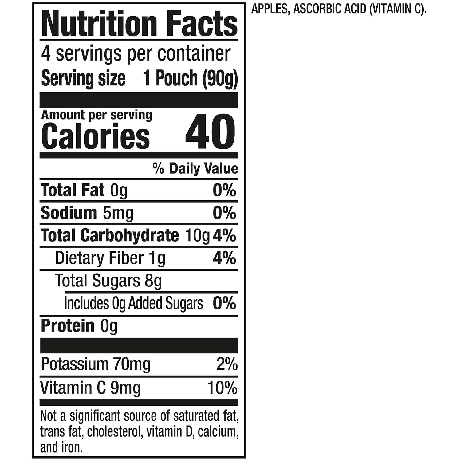 image:imageMotts No Sugar Added Strawberry Applesauce 32 Oz Clear Pouches 48 Count 4 Packs Of 12 Good Source Of Vitamin C No Artificial FlavorsApple