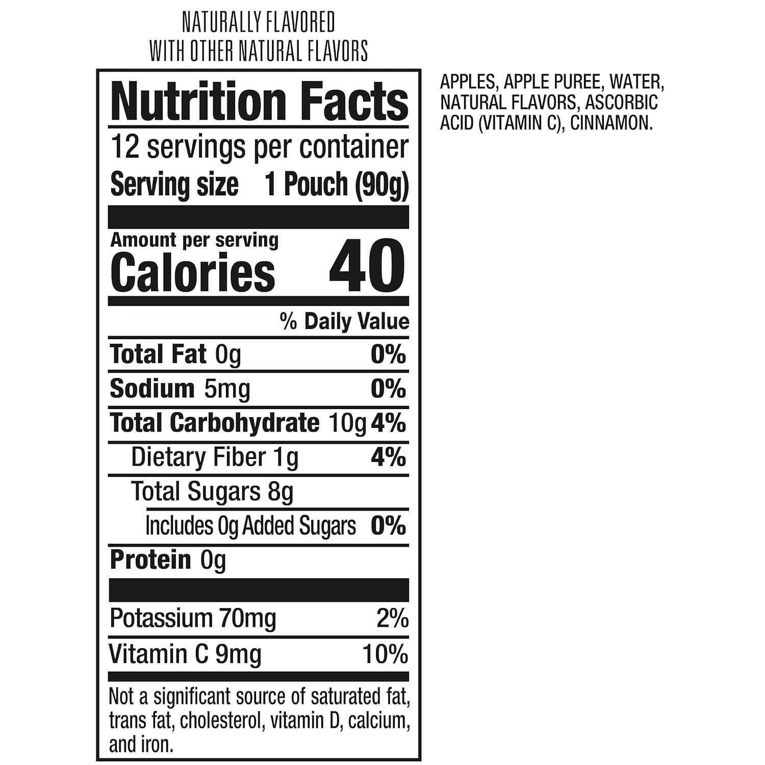 image:imageMotts No Sugar Added Strawberry Applesauce 32 Oz Clear Pouches 48 Count 4 Packs Of 12 Good Source Of Vitamin C No Artificial FlavorsCinnamon