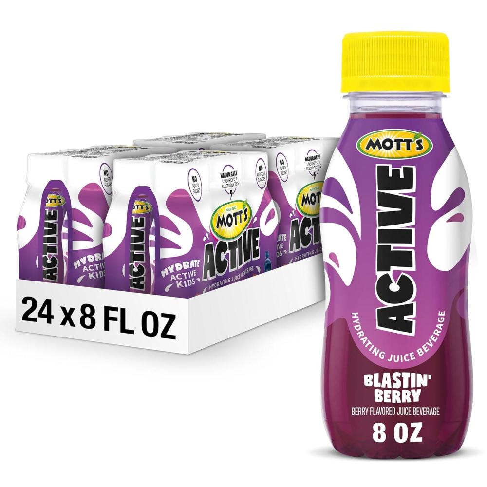image:imageMotts Active Watermelon Burst Hydrating Juice Beverage 8 Fl Oz Bottles 24 Count 4 Packs Of 6 Made With Naturally Sourced Electrolytes amp Coconut Water Gluten amp Caffeinefree KosherBlastin Berry