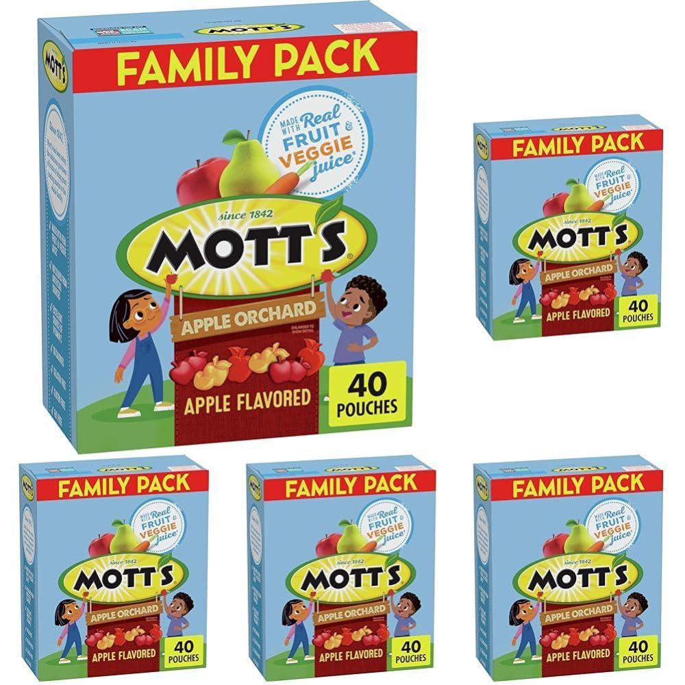 image:imageMotts Fruit Flavored Snacks Apple Orchard Gluten Free Snack Family Pack 40 Ct 32 oz40 Count Pack of 5