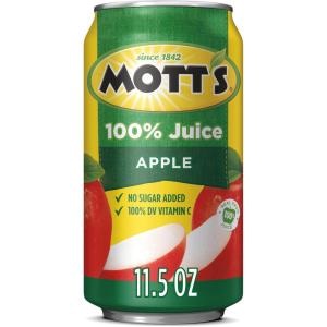 Mott’s 100% Original Apple Juice, 11.5 fl oz can (Pack of 24)