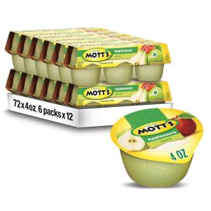 Mott’s Applesauce, 4 Oz Cups, 36 Count, No Artificial Flavors, Good Source of Vitamin C, Nutritious Option for The Whole Family(Pear)