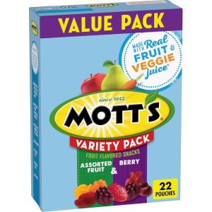 Mott’s Fruit Flavored Snacks, Berry, Gluten Free Snack, Family Pack, 40 Ct, 32 oz(Berry and Assorted Fruit)