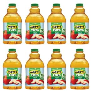 Mott’s Motts for Tots Fruit Punch, Immunity Support, 64-Ounce Bottles (Pack of 8)(Apple)
