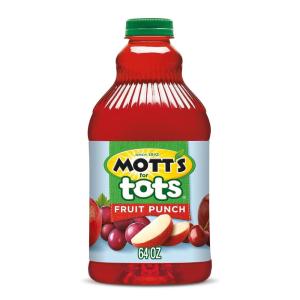 Mott’s Motts for Tots Fruit Punch, Immunity Support, 64-Ounce Bottles (Pack of 8)(Fruit Punch)