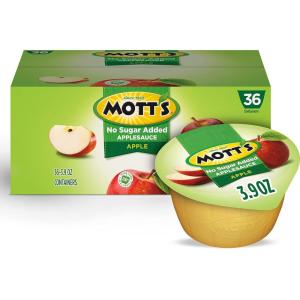 Mott’s No Sugar Added Cherry Applesauce, 3.9 Ounce Cup, 6 Count (Pack of 12)(Apple)