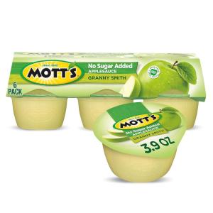 Mott’s No Sugar Added Cherry Applesauce, 3.9 Ounce Cup, 6 Count (Pack of 12)(Granny Smith)