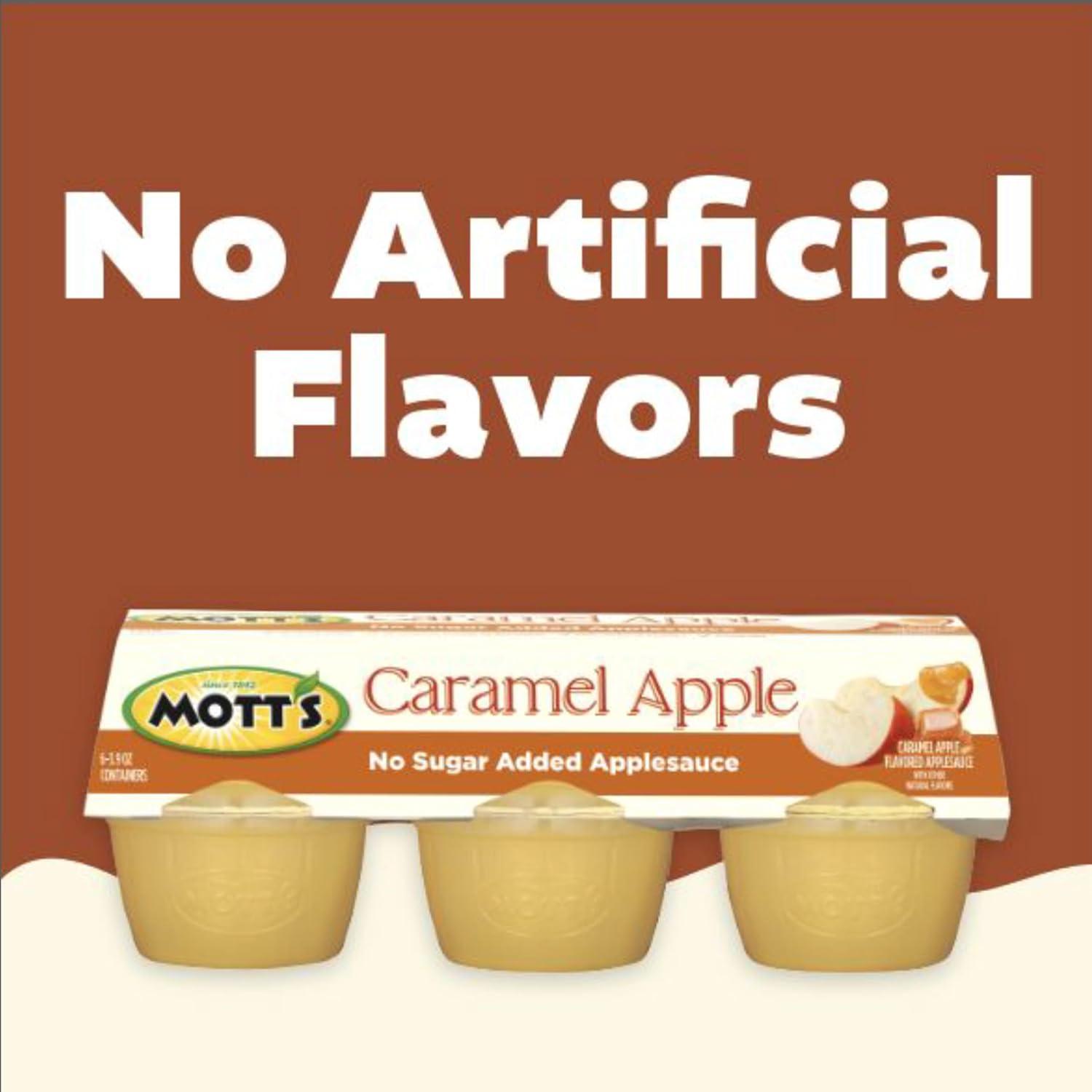 image:imageMotts No Sugar Added Strawberry Applesauce 39 Ounce Cup 6 Count Pack of 12Caramel