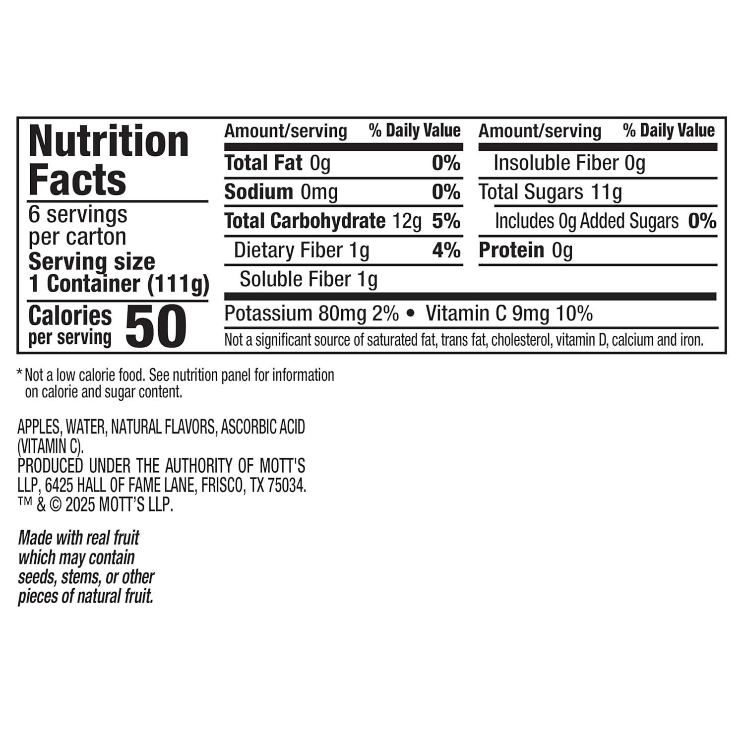 image:imageMotts No Sugar Added Strawberry Applesauce 39 Ounce Cup 6 Count Pack of 12Caramel
